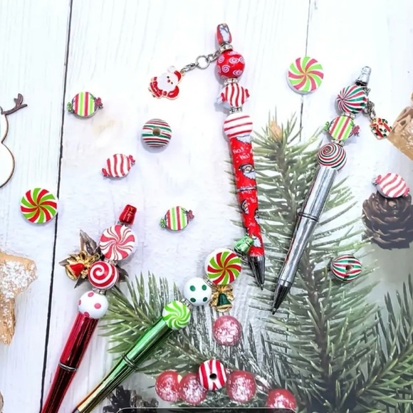 Other - Handcrafted Christmas Pens NIP